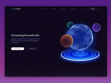 Homepage Animation for a New Global Telecommunications Website User Flow Design, Website Animation, Marble Jar, Best Ui Design, User Flow, Great Websites, Flow Design, Webpage Design, Website Design Layout