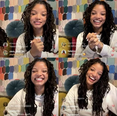 Halle Bailey No Makeup, Halle Bailey Selfie, Halle Bailey Rares, Halle Angel, Halle Bailey Pregnant, Halle Bailey Makeup, Halle Bailey Hairstyles, Halle Bailey Icons, Braid Styles Black Women