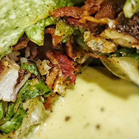 Cajun Chicken Caesar Wrap, Cha Cha Chicken, Chicken Caesar Wrap Recipe, Chicken Salad Dressing, Chicken Caesar Wrap, Caesar Chicken, Chicken Wrap Recipes, Blackened Chicken, Chicken Caesar Salad