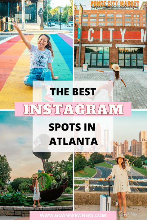 Best Instagram Spots in Atlanta, Georgia Atl Photoshoot Locations, Things To Do In Atlanta Georgia, Atlanta Photography Locations, 40th Photoshoot, Atlanta Travel Guide, Places In Atlanta, Cosplay Studio, Atlanta Vacation, Atlanta Trip