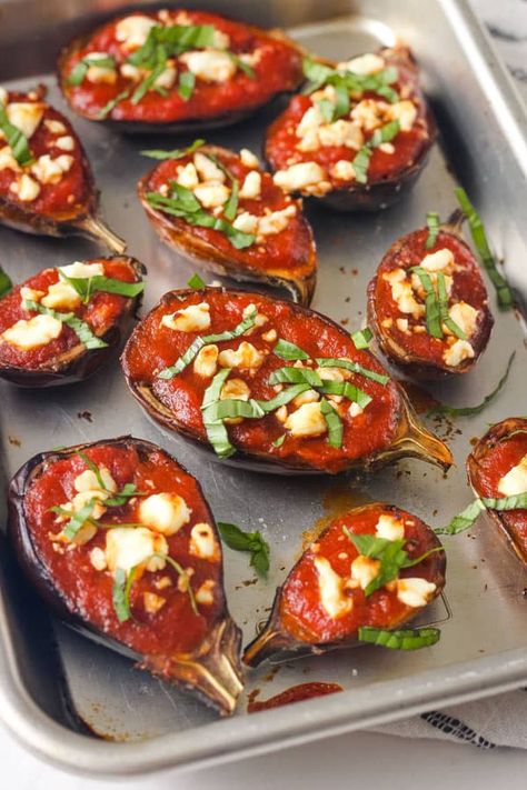 Baked Mini Eggplant What To Do With Small Eggplants, Mini Eggplant Recipes Easy, Small Eggplant Recipes Easy, Mini Eggplant Parmesan, Roasted Mini Eggplant, Mini Eggplant, Tiny Eggplant Recipes, Small Eggplant Recipes, Mini Eggplant Recipe