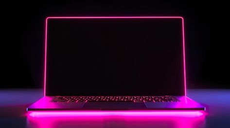 Photo a laptop with neon lights and a bl... | Premium Photo #Freepik #photo #keyboard #computer-pc #desktop-pc #computer-keyboard Lighting Keyboard, Keyboard Background, Neon Backgrounds, Laptop Backgrounds, Best B, Code Art, Laptop Keyboard, Desktop Pc, Pc Computer