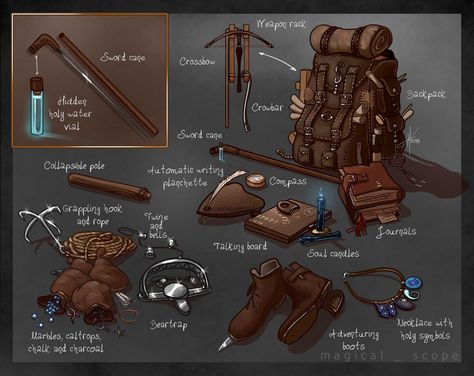 Fantasy Map Making, Magic Bag, Mystical Animals, Dnd Funny, Dnd Dragons, Dnd 5e Homebrew, Rwby Fanart, Fantasy Props, Survival Equipment