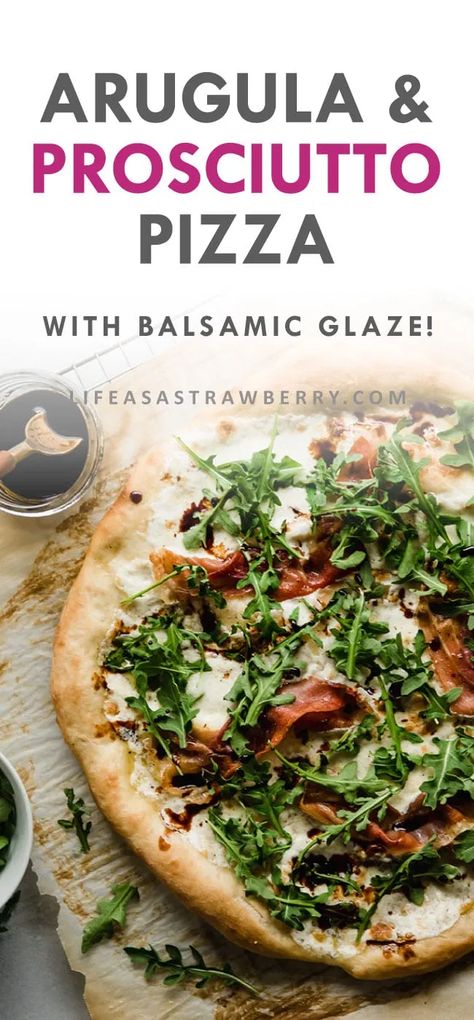 Fall Pizza Recipes, Pizza With Fresh Mozzarella, Arugula Pizza Recipes, Prosciutto Arugula Pizza, Arugula Prosciutto, Fall Pizza, Arugula Pizza, Pizza Life, Prosciutto Pizza