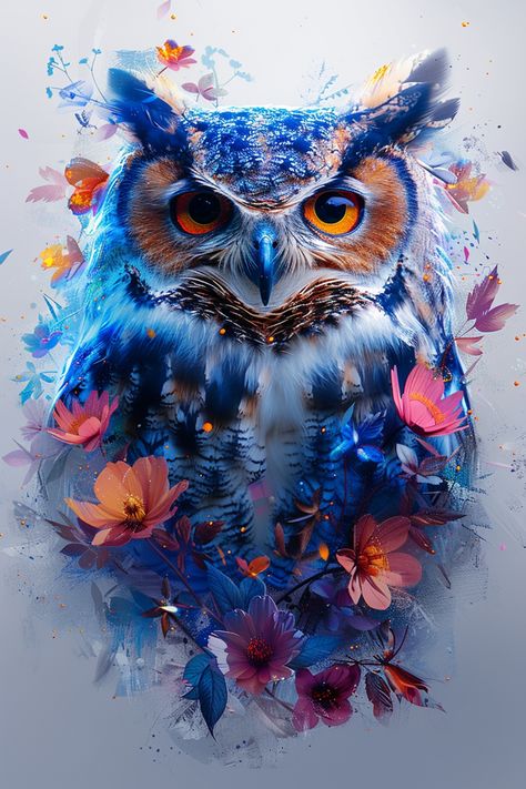 Tattoo, Tattoo Ideas, Tattoo Designs, Tattoo Pics #Tattoo #TattooIdeas #TattooDesign #TattooMagic #Tattooed #TattooCommunity #TattooBody #TattooLife Blue Owl Tattoo, Quill Tattoo, Colorful Owl Tattoo, Tattoo Pics, Colorful Owl, Owl Tattoo Design, Blue Owl, Owl Tattoo, Tattoo Tattoo