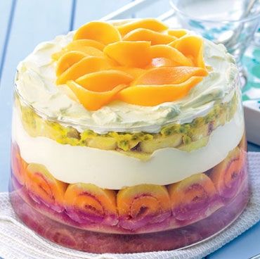 Tropical Trifle, Jam Roll, Christmas Trifle, Mango Jelly, Jelly Crystals, Malibu Coconut, Aussie Christmas, Trifle Desserts, God Love