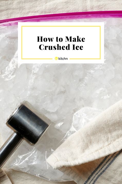 Crushed ice can be hard to come by at home, especially if you don’t have a blender. Learn how to make crushed ice with ease. Fine Mesh Strainer, Food Network Magazine, Ice Bag, Sweet Snacks Recipes, Christmas Party Food, Crushed Ice, Snacks Recipes, Cooking Essentials, Food Trends