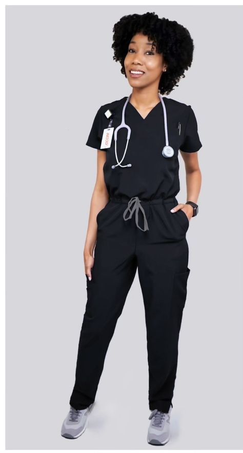 ★★★★★ "Beautiful, love the material. Will buy again" howardcami #Joccini #jumpsuitscrub #womens Scrub Jumpsuit, Gray Scrubs, Scrub Ideas, Gray Jumpsuit, Uniform Outfits, Scrub Style, Burgundy Jumpsuit, Doctor Outfit, Cute Scrubs