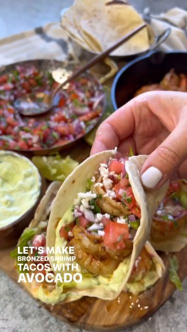 These tacos are loaded with so much flavor and they are really hard to resist. The shrimp plump and cooked to perfection! By @vessys_gourmet_kitchen #shrimp #shrimptacos #tacolover #tacos #shrimprecipes #avocadocream #recipeoftheday Shrimp Avocado Tacos, Street Shrimp Tacos, Shrimp Street Tacos Recipe, Shrimp Street Tacos, Shrimp Taco Seasoning, Season Shrimp, Grilled Shrimp Tacos, Shrimp Tacos Easy, Butterfly Shrimp