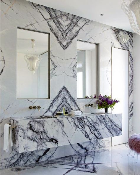 Top 70 Best Bathroom Vanity Ideas - Unique Vanities And Countertops Black And White Marble Bathroom, Lilac Bathroom, Marble Bathroom Vanity, Lilac Marble, White Marble Bathrooms, Best Kitchen Design, Unique Bathroom Vanity, Best Bathroom Vanities, Marble Furniture