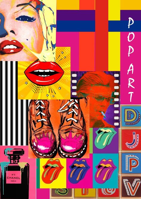 #moodboard #popart Pop Art Mood Board Fashion, Pop Culture Mood Board, Pop Culture Art 90s, Pop Art Mood Board, Pop Futurism, Pop Art Color Palette, 90s Pop Art, Pop Art Photography, Create A Business Logo