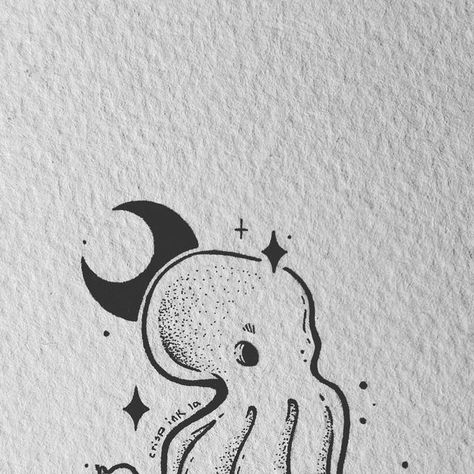 Rachael on Instagram: "Was supposed to be a ghost 🐙 but he just looks like a normal one. Still love em though 🥰 • • • • #ink #inkwork #pen #penwork #illustration #illustrationartists #pigmamicron #lafayette #louisiana #lafayettelouisiana #handdrawn #handsketch #art #octopus" Cute Octopus Drawing, Crisp Ink, Animals Sketch, Pencil Arts, Art Octopus, Octopus Drawing, Lafayette Louisiana, Ghost Tattoo, Shop Inspiration