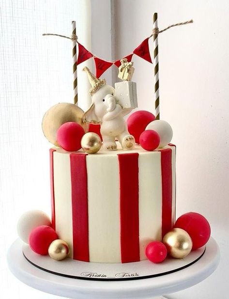 Diy Circus Cake, Simple Circus Cake, Circus Themed Birthday Cake, Carnival Cake Ideas, Circus Cake Ideas, Circus Party Cake, Circus Smash Cake, Carnival Birthday Cake, Carnival Themed Cakes