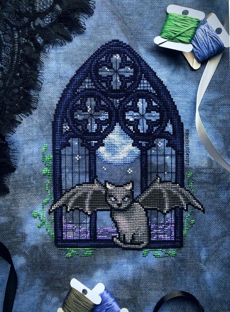 Products – NeedleLot Designs Castle Cross Stitch, Black Cat Cross Stitch Pattern, Witch Cross Stitch Pattern, Cross Stitch Halloween, Cross Stitch Calculator, Black Cat Cross Stitch, Gothic Cat, Blackwork Cross Stitch, Gothic Pattern