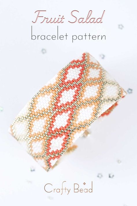 Delica Bead Bracelet Patterns, Bead Weaving Patterns Free, Stitch Bracelet Pattern, Bead Things, Stitch Bracelet, Loom Bracelet Patterns, Miyuki Bracelet, Bead Weaving Patterns, Bead Loom Bracelets