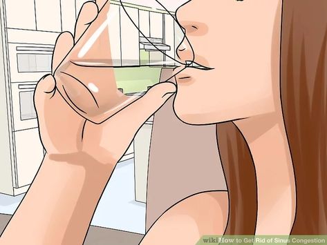 How to Get Rid of Sinus Congestion: 13 Steps (with Pictures) Drain Sinuses, Sinus Pressure Relief, Remedy For Sinus Congestion, Nasal Congestion Relief, Congestion Remedies, Sinus Drainage, Sinus Remedies, Home Remedies For Sinus, Congested Nose