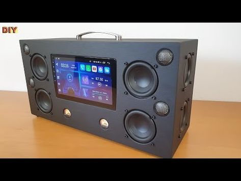 (1) DIY: Portable Bluetooth Android Speaker 4X - YouTube Diy Bluetooth Speaker Kit, Bluetooth Speakers Diy, Diy Bluetooth Speaker, Gadgets Électroniques, Speaker Kits, Easy Diy Halloween Decorations, Boom Box, Diy Speakers, Speaker Box