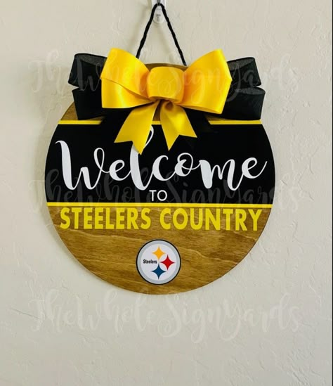 This Door Hangers item by TheWholeSignYards has 144 favorites from Etsy shoppers. Ships from Mesa, AZ. Listed on Apr 23, 2024 Diy Football Decor Wood Signs, Steelers Welcome Sign, Football Wood Signs Diy, Wood Football Decor, Welcome Fall Signs Wooden Circle, Wood Sports Signs, Steelers Door Hanger, Football Wooden Door Hangers, Nfl Door Hanger