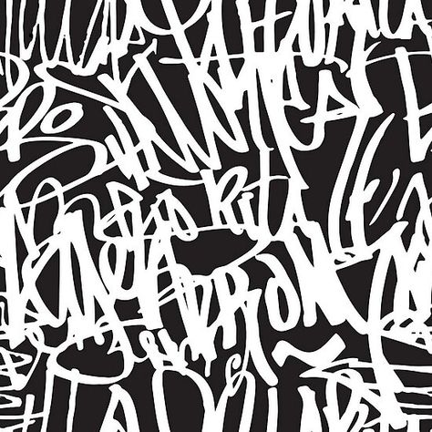 Graffiti Writing Pattern Design White on Black Spray Paint Font, Nasa Art, Graffiti Spray Paint, White Graffiti, Paint Font, Graffiti Writing, Graffiti Tagging, Salou, Art Programs