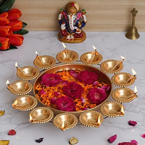 Amazon.in : diwali decoration items for home decor Pooja Table, Aphrodite Statue, Diwali Wedding, Urli Bowl, Ganpati Festival, Diwali Decoration Items, Diwali Decoration, Floating Flowers, Light Candles