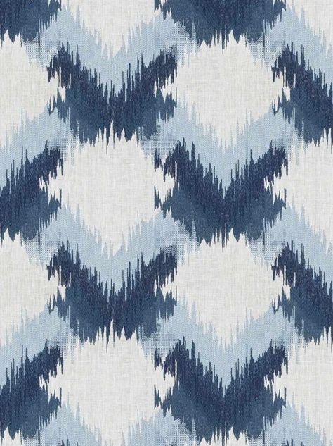 Fabric Patterns Prints, Ikat Art, Ikat Pattern Fabric, Bay Breeze, Fabric Paint Diy, Fabric Patterns Design, Abstract Pattern Design, Ikat Design, Floral Print Design