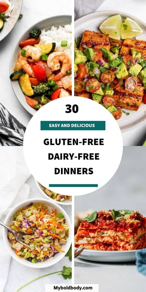 Gluten Free Dairy Free Recipes Dinner, Gluten Free Dairy Free Dinner, Dairy Free Recipes Dinner, Dairy Free Dinner, Gluten And Dairy Free, Diner Recept, Gluten Free Recipes For Dinner, Gluten Free Dairy Free Recipes, Gluten Free Dinner