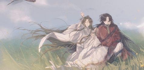 Tgcf Banner, Twitter Header Pictures, Take Me To Church, Header Pictures, Ancient China, Pastel Wallpaper, Heaven's Official Blessing, Fan Art, Anime