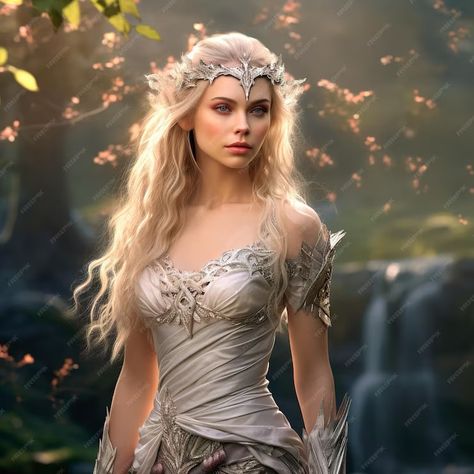 Premium Photo | Photo of a beautiful ultra realistic elf queen Elf Queen Costume, Elf, Queen, Dresses