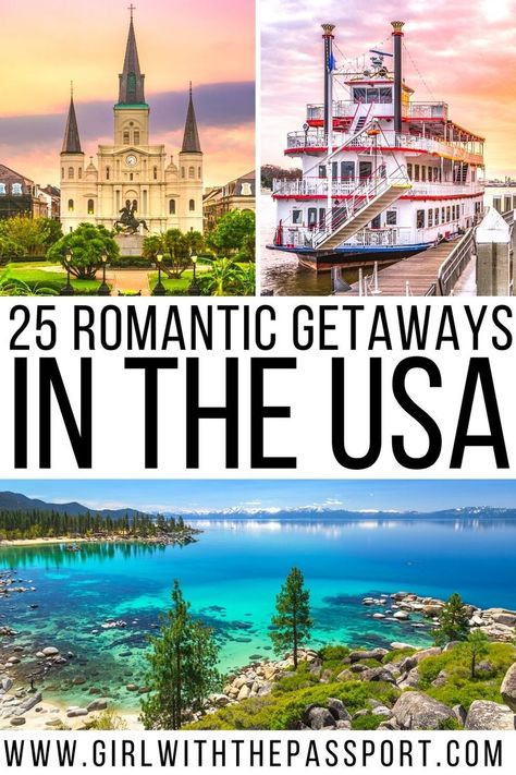 25 Best and Most Romantic Getaways in the USA + Secret Expert Tips Romantic Getaways In The Us, Honeymoon Destinations Usa, Best Vacations For Couples, Us Honeymoon Destinations, Resorts Usa, Best Romantic Getaways, Romantic Couple Getaways, Couples Resorts, Vacations In The Us