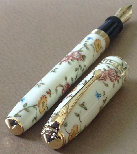 . Refillable Fountain Pen, Pretty Fountain Pen, Stylo Art, Stylish Pens, Pretty Pens, Luxury Pens, Pen Collection, Beautiful Pen, Best Pens