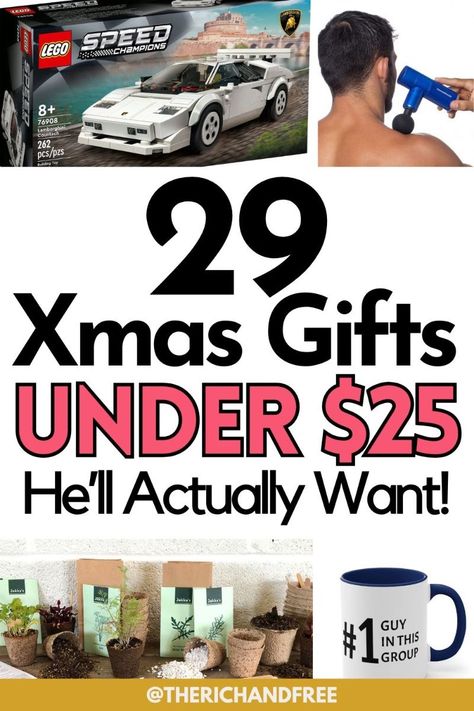 29 Beyond Thoughtful Christmas Gift Ideas for Him Under $25 *That He'll Actually Want* [Gift Guide} -  #Christmas #gift #Guide #Hell #Ideas #Thoughtful Christmas Gift Ideas For Him, Profitable Small Business Ideas, Christmas Gifts For Uncles, Christmas Gifts For Brother, Gifts Under 25, Bank Check, Budget Friendly Gift, Gift Guide For Him, Gifts For Uncle