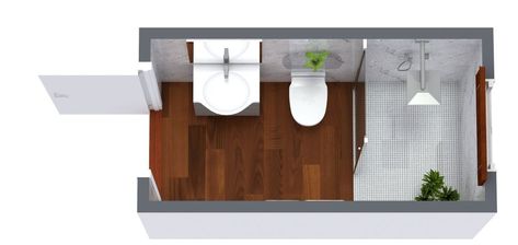 Rectangular Bathroom Layout, Bathroom Floor Plans Layout, Small Bathroom Floor Plans, Unique Tile Patterns, Rectangle Bathroom, Ensuite Shower Room, Create Floor Plan, Rectangular Bathroom, Bathroom Layouts