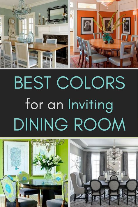 Just as important as seating and flow in a dining room, is the paint colors you choose for it. The right color paint can go a long way toward setting the tone for your gatherings. See what design experts say are 8 of their favorite dining room paint colors, and get some ideas for your own home. Inviting Dining Room, Dining Room Wall Color, Dining Room Paint Colors, Dining Room Paint, Room Wall Painting, Home Staging Tips, Dining Room Colors, Best Paint Colors, Room Paint Colors