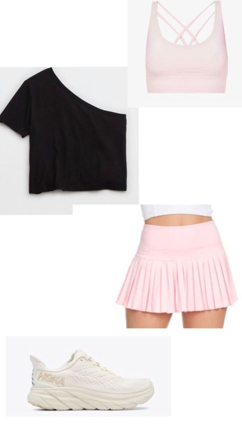 #myfirstshuffle Preppy Outfits With Skirts, Pink Athletic Skirt Outfit, Goldhinge Skirt Outfit Ideas, Skirt Outfits Preppy, Gold Hinge Skirt Outfit, Basic Preppy Outfits, Lululemon Skirt Outfit, Preppy Outfits Fall, Preppy Skirt Outfits