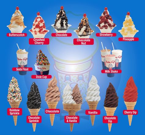 Mr Softee, Soda Float, Mister Softee, Strawberry Crush, Soda Floats, Dessert Book, Ice Cream Menu, Belmont Park, Vanilla Milkshake