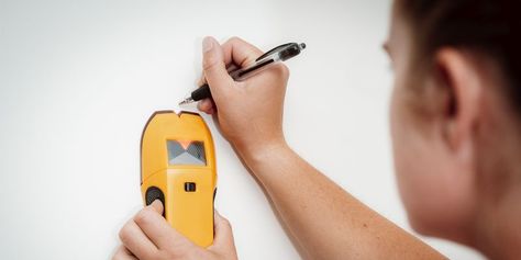 How to Find a Stud in the Wall - Stud Finder Tips Finding Studs In Wall, Stud Finders, Small Vacuum, Stud Finder, Tv Mounts, Diy Techniques, Live Wire, Wood Studs, Beautiful Cottages