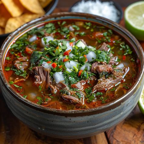 Mexican Huaraches Food, Traditional Mexican Birria, Birria Soup Recipe, Healthy Authentic Mexican Recipes, Birria Recipe Mexican Authentic, Birria Consome Recipe, Birria Tacos Recipe Crockpot, Birria Stew, Mexican Meats