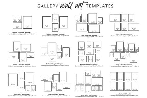 How to Create & Hang a Gallery Wall in 8 Easy Steps! – Print and Proper Photo Gallery Wall Layout, Gallery Wall Template, Gallery Wall Layout, Photo Wall Gallery, Gallery Wall Living Room, Gallery Wall Art, Wall Gallery, Layout Template, Art Gallery Wall