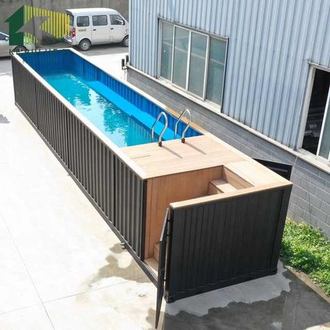 Source 2019 high quality Australia assembled 40ft container swimming pool on m.alibaba.com Shipping Container Pool Cost, Shipping Container Pool House, Piscina Container, Shipping Container Swimming Pool, Buy Shipping Container, Shipping Container Pool, Container Pool, Small Swimming Pools, Container Architecture