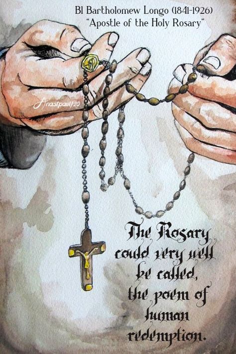 “The Rosary could very well be called,the poem of human redemption.” Rosary Watercolor, Praying With Rosary, Catholic Watercolor, Rosary Drawing, Rosary Art, Praying Hands With Rosary, Painting Hands, Hands Praying, Francis Xavier