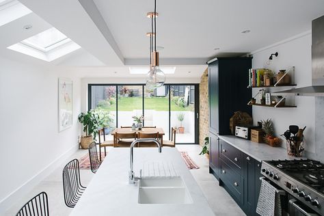 Terrace Kitchen Extension, Extension Kitchen, Side Return Extension, Terrace Kitchen, Victorian Terrace House, Side Return, House Extension Design, Interior Minimalista, Kitchen Images