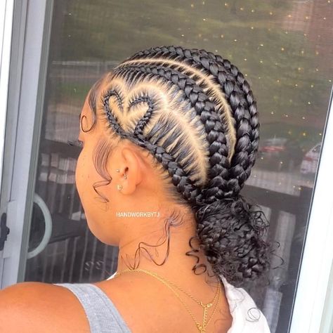 Humble Beginning ✨ (@handworkbytj) posted on Instagram • Oct 13, 2021 at 5:20pm UTC Heart Hairstyle, Fishbone Braid, Short Box Braids Hairstyles, Big Box Braids Hairstyles, Feed In Braids Hairstyles, Braided Hairstyle, Braids Hairstyles Pictures, Protective Hairstyles Braids, Trendy Hairstyle