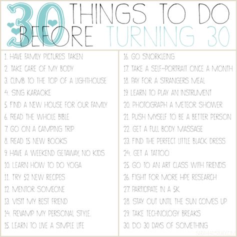 30 Things To Do Before Turning 30 Things To Do Before 30, 30 Things To Do Before 30, 30 Before 30 List, 30 Before 30, Thirty Flirty And Thriving, Big 30, Best Photoshop Actions, Dirty Thirty, Turning 30