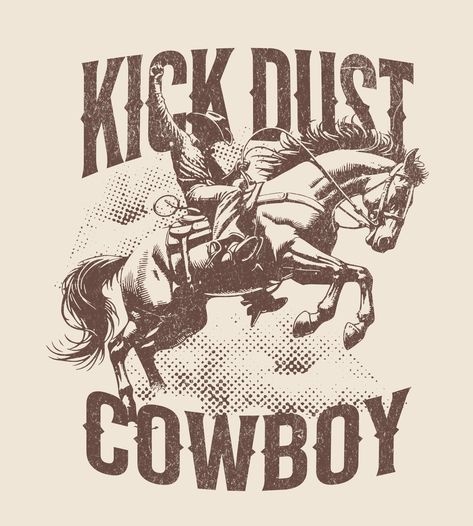 Cowboy Tshirt Designs, Western Shirt Design, Western Prints, Cowboy Aesthetic, Western Artwork, Western Design, Pop Art Wallpaper, Cowboy Art, Shirt Design