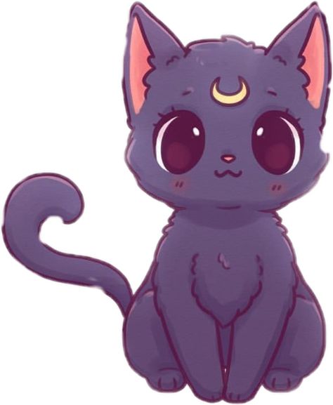 Cartoon Cat, Tumblr, Anime, White, Kawaii