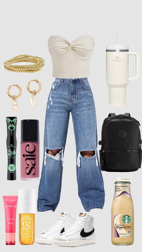 Back to School Inspired Outfit!!! 📚🎒✏️ #backtoschooloutfit #backtoschool #outfit #aesthetic #school White Chocolate Mocha, Aesthetic School, Outfit Aesthetic, Back To School Outfits, White Chocolate, Mocha, Back To School, Outfit Inspirations