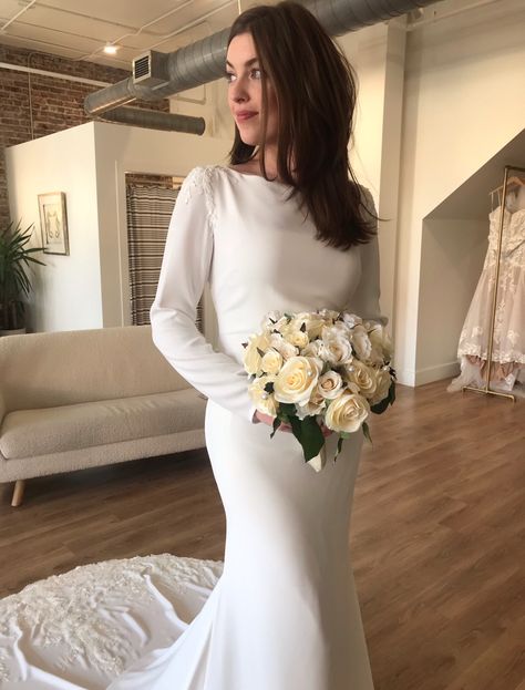 Anitra Longsleeve by Pronovias Anitra Pronovias, Pronovias Jory Dress, Pronovias Close Dress, Pronovias Long Sleeve Wedding Dress Lace, Pronovias Orlanda, Pronovias Ribelia, Shop Board, Wedding Dress Boutique, Lovely Wedding Dress