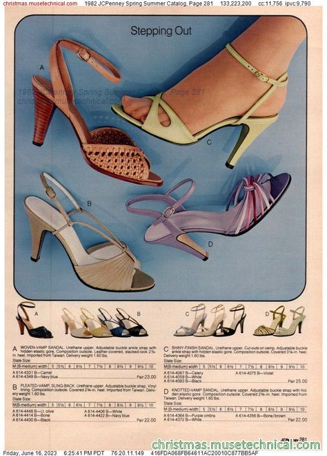 60s Shoes, 80’s Aesthetic, 80s Shoes, 1980 Fashion, 90s Shoes, Fashion 1980s, Shoes Illustration, Stockings Heels, Vintage Heels