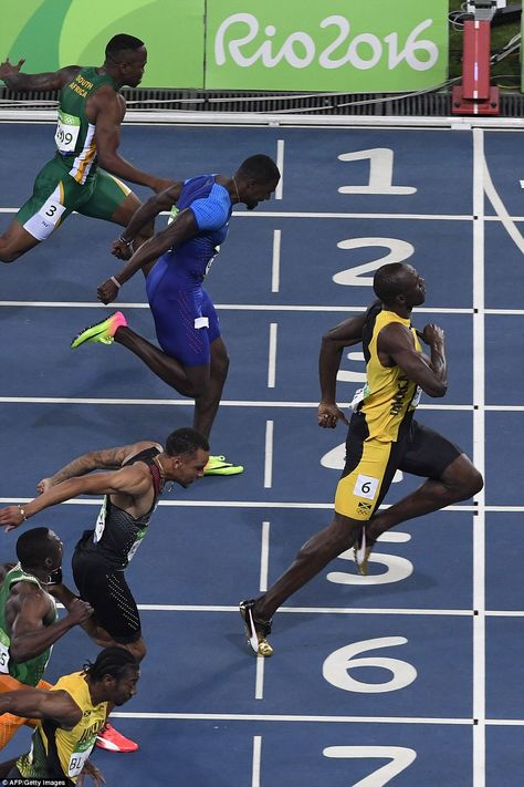 Usane Bolt, Olympic Skateboarding, Race Finish Line, Justin Gatlin, Popular Celebrities, Olympic Gold Medal, Triple Jump, Track Meet, Sport Games