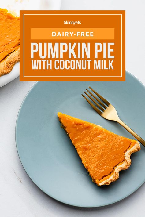 Dairy Free Pumpkin Pie Coconut Milk, Pumpkin Coconut Milk Recipes, Pumpkin Pie Coconut Milk, Pumpkin Pie With Coconut Milk, Pumpkin Pie Dairy Free, Coconut Milk Pumpkin Pie, Pumkin Pie Recipe, Celiac Desserts, Dairy Free Pumpkin Pie